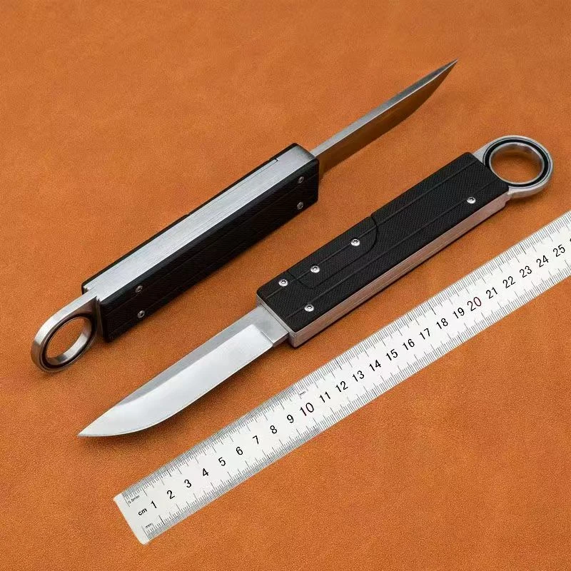 高硬度家用水果刀瓜果削皮刀户外露营烧烤手把肉刀锋利黑武士