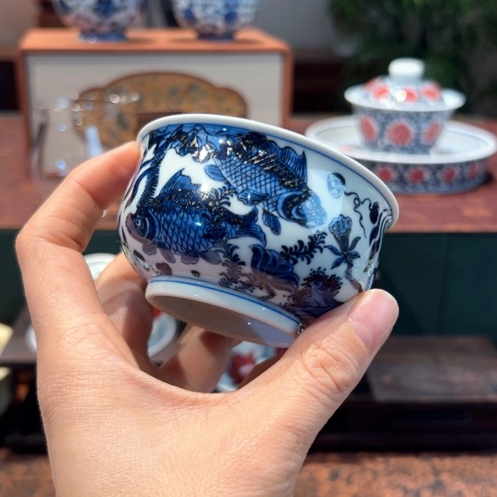 陶其他鱼藻类炉式杯