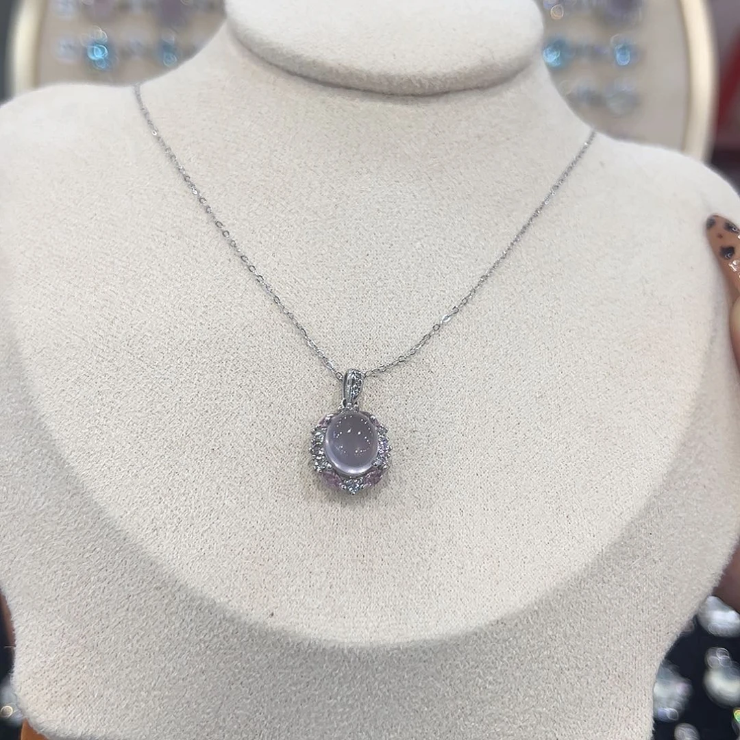 姚***姚颈饰银S925镶嵌萤石