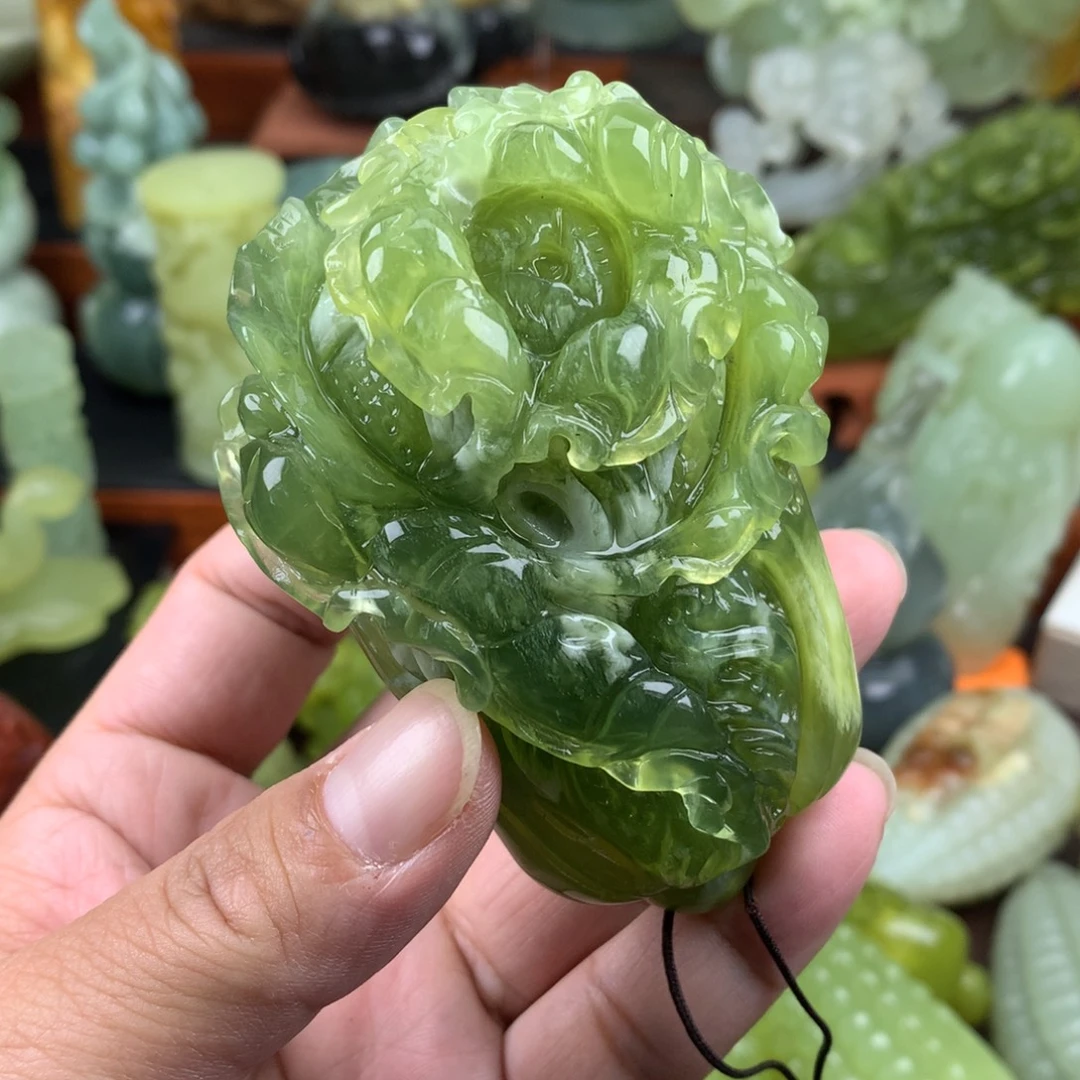 岫玉未镶嵌手把件