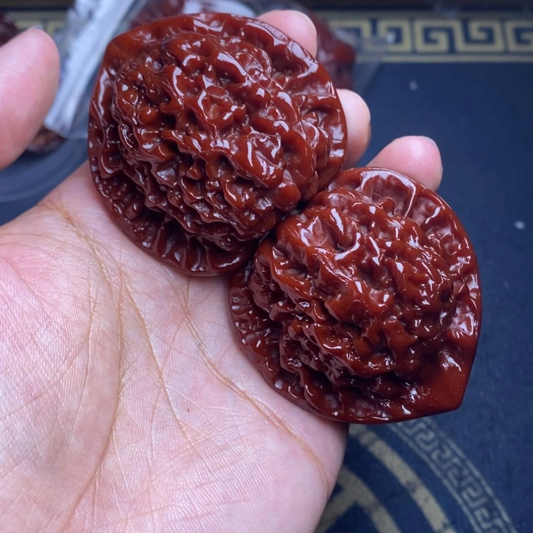 文玩核桃吊坠官帽48