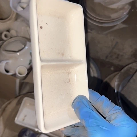 瓷片国营厂库存微瑕15厘米