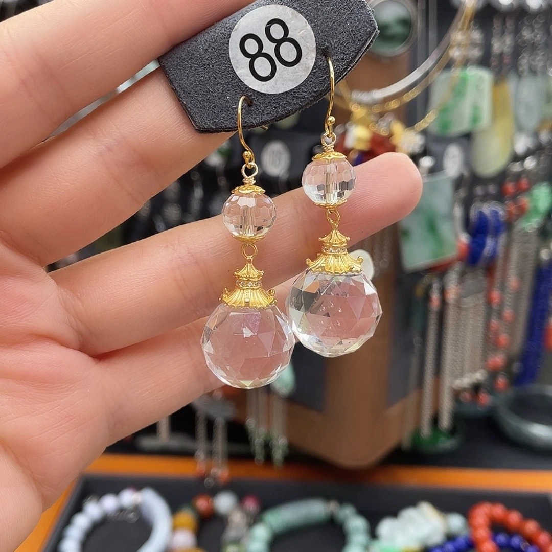 水晶耳饰银S925镶嵌夜**_288jkhhhh