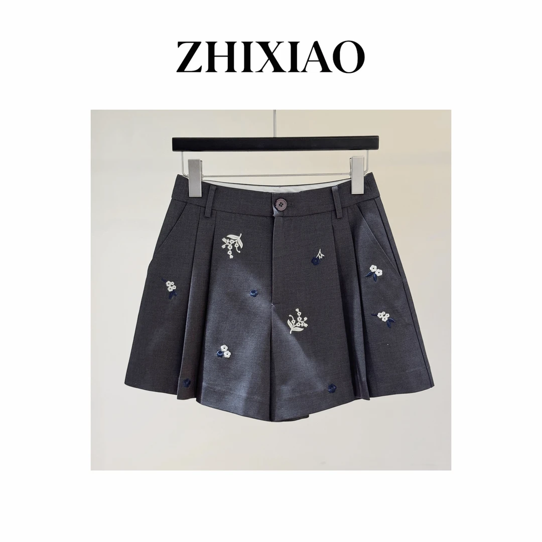 【ZHIXIAO】秋冬新款:刺绣短裤351