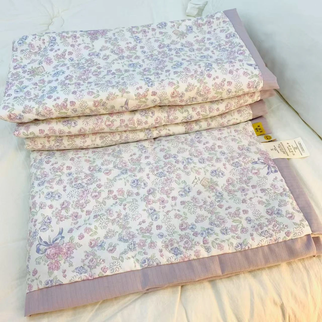 【花海】A类木棉1.5X2夏被可机洗空调被夏凉被大豆纤维被！超柔软！