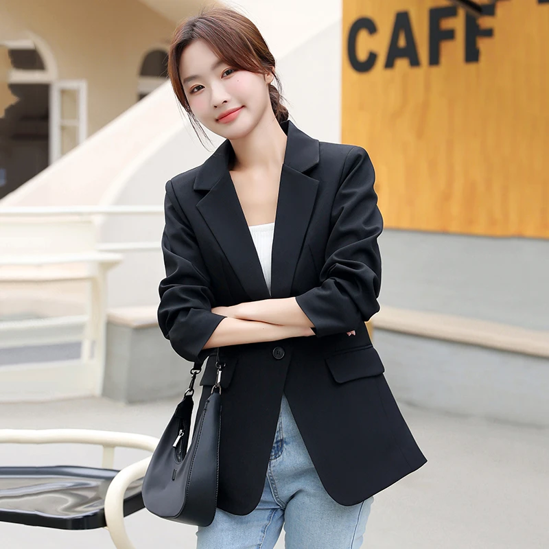 气质西装外套女2025新款高级感炸街女士西装春秋季修身高级感西服