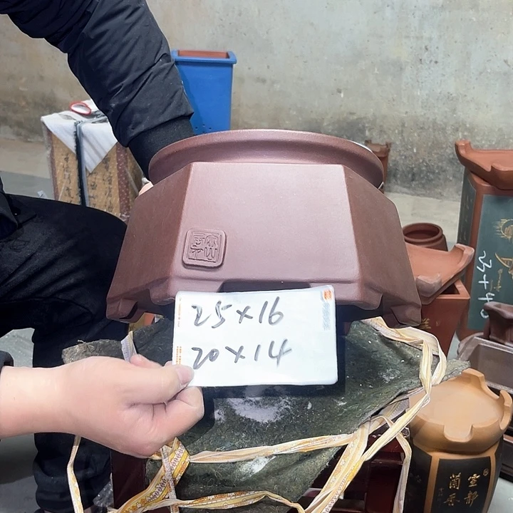 紫砂花盆紫砂等传统