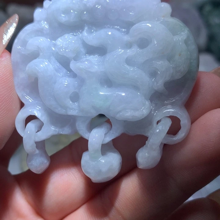 翡翠未镶嵌颈饰保真天然A货翡翠
