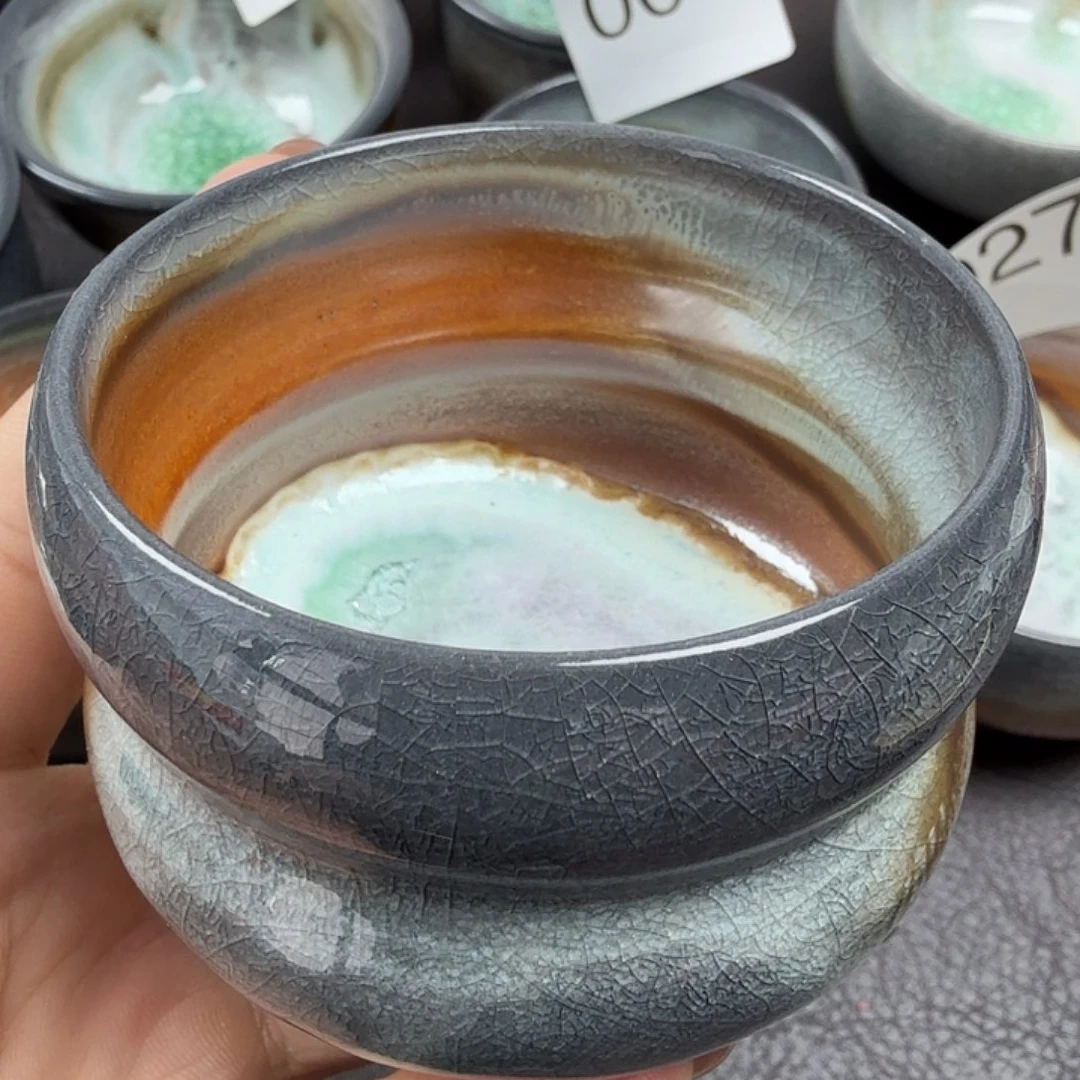 手工手作柴烧主人杯