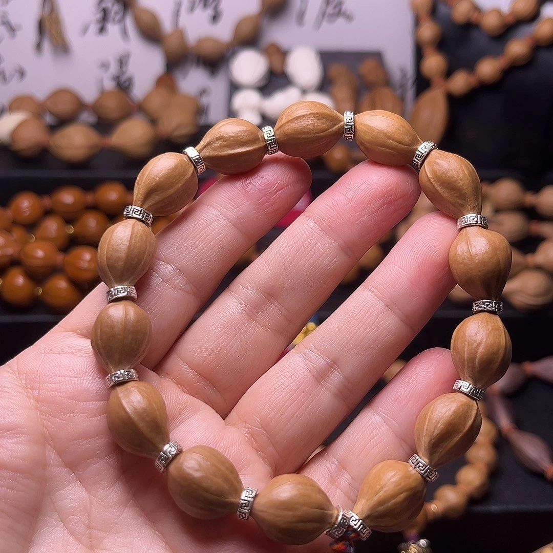 橄榄核手串梅林水晶核12.16异型