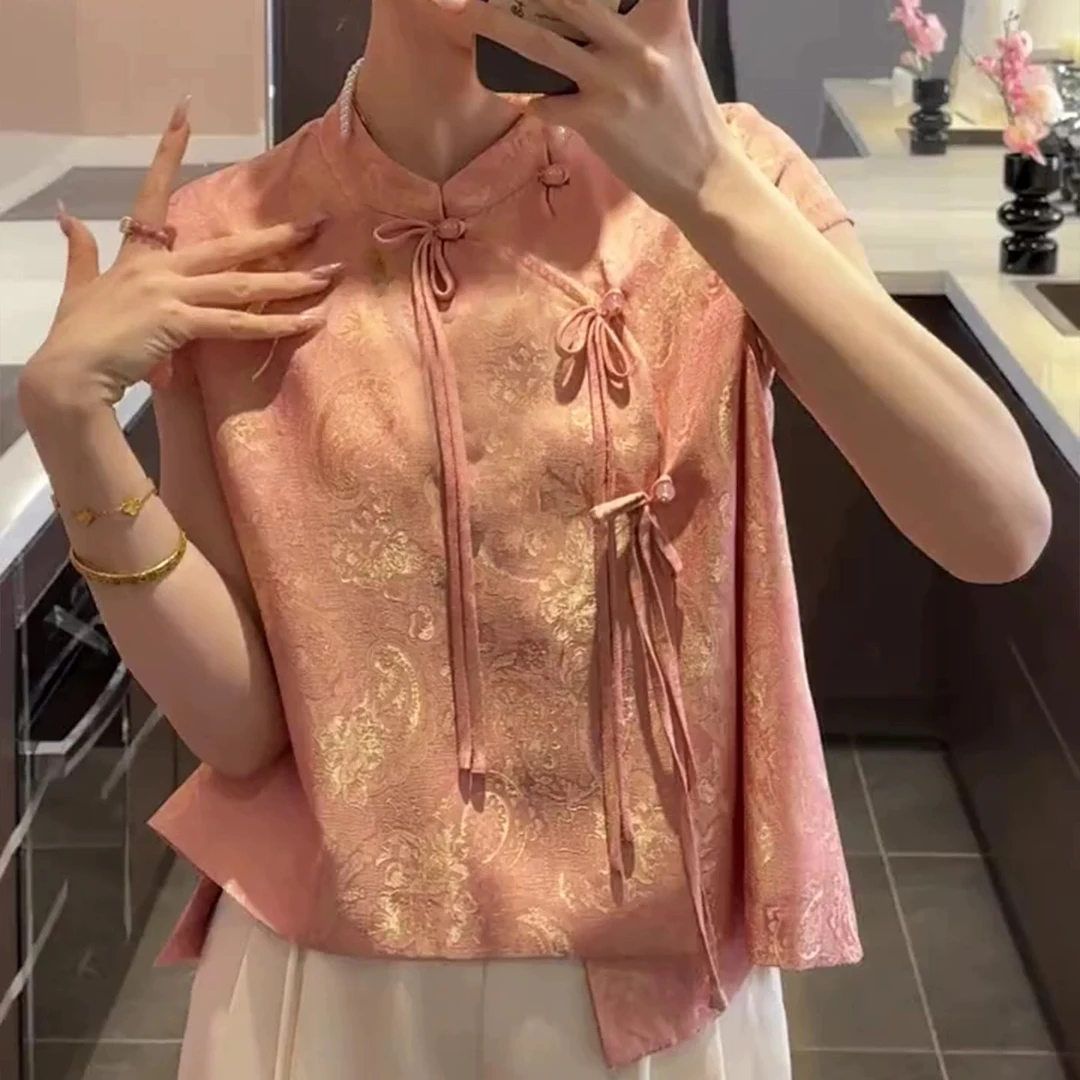 新中式国风气质提花上衣#188