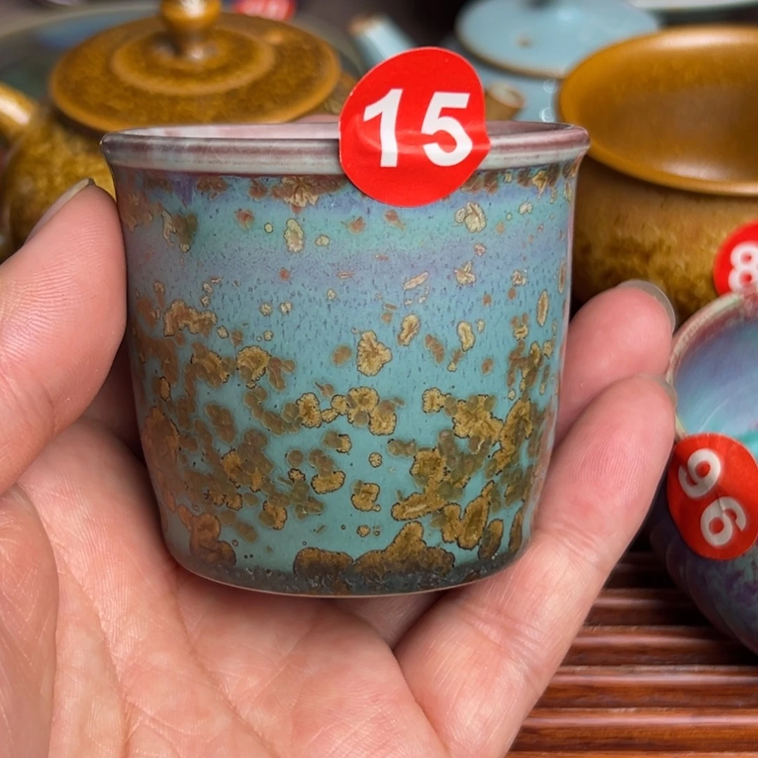手工制作钧窑茶器