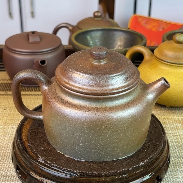 茶壶紫砂紫泥柴烧240cc