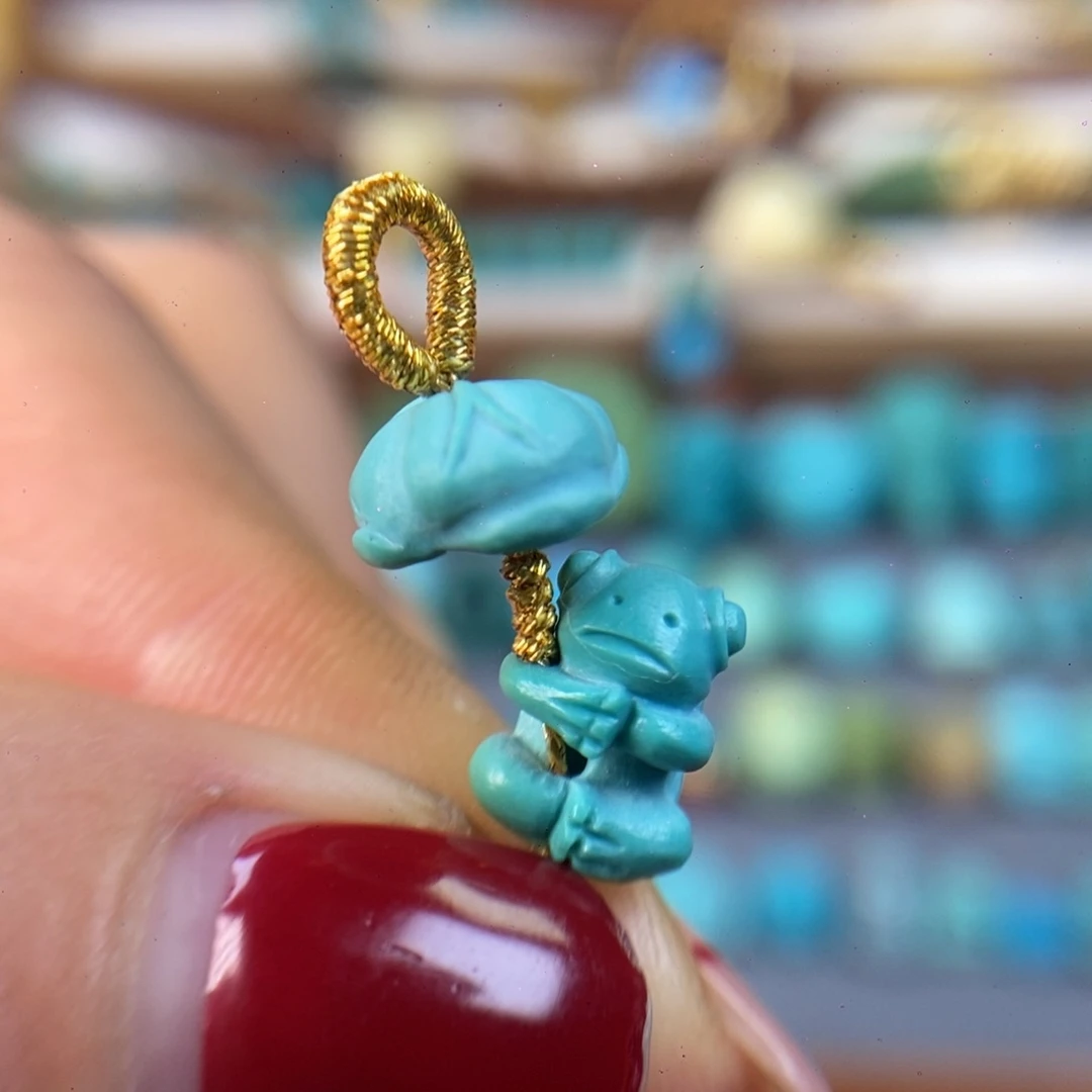 绿松石蛙蛙未镶嵌