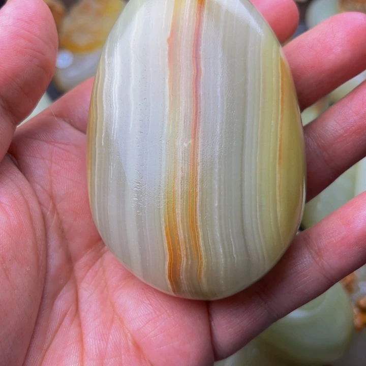 石材方解石手把件