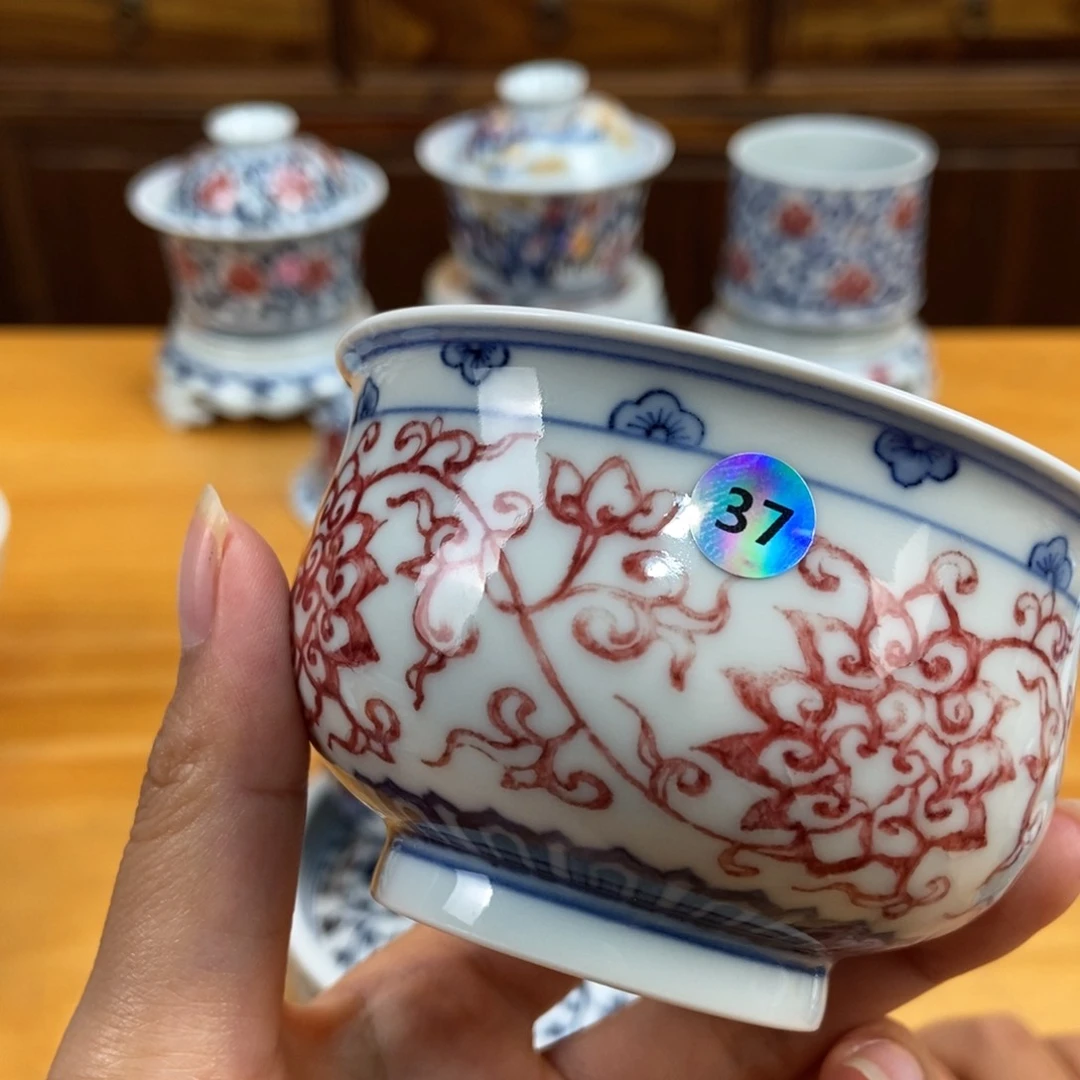 手绘现代茶具非古董