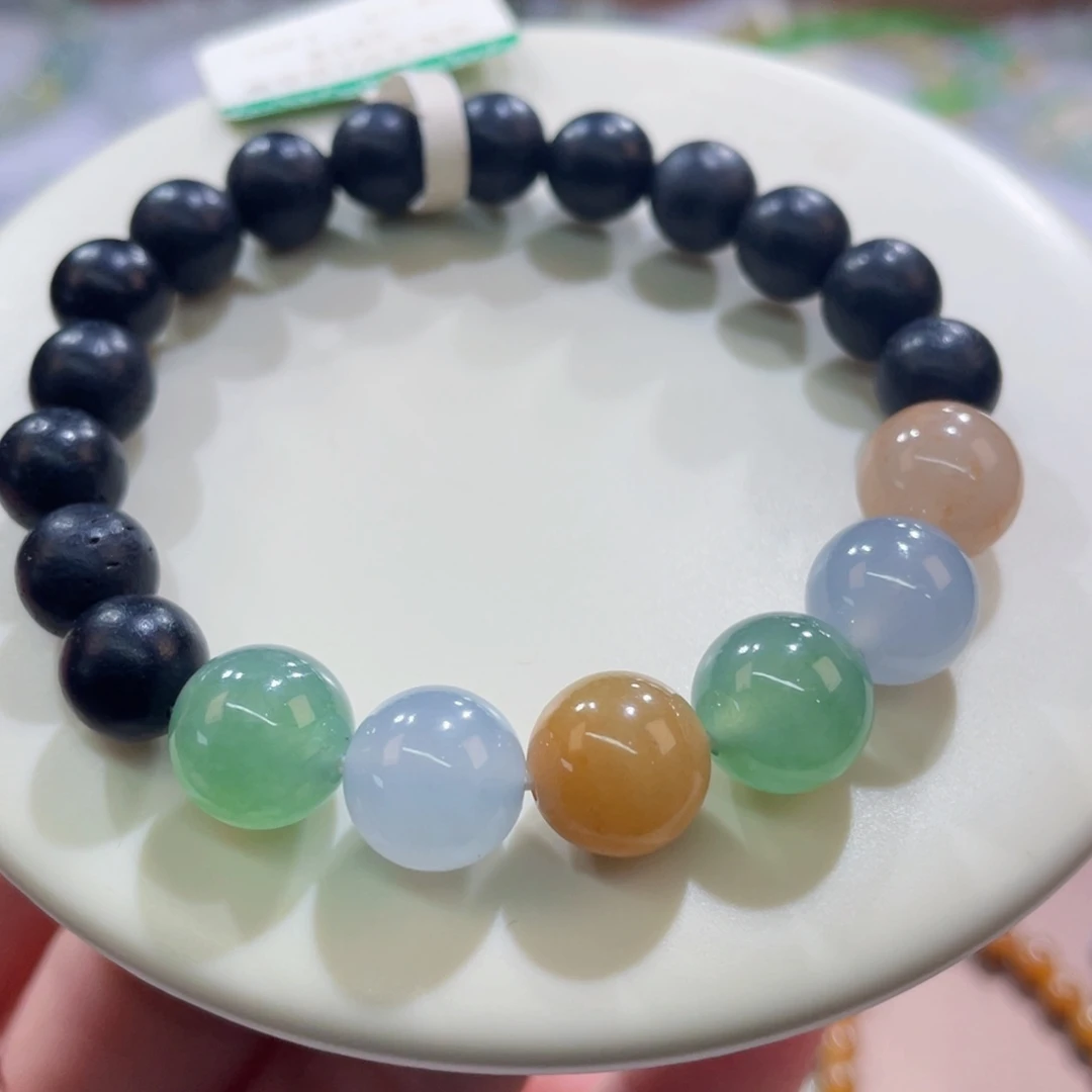 未镶嵌手链翡翠三彩卡10
