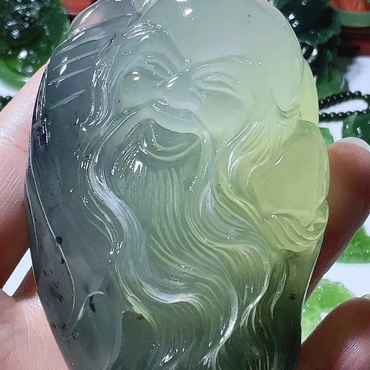 蛇纹石玉未镶嵌手把