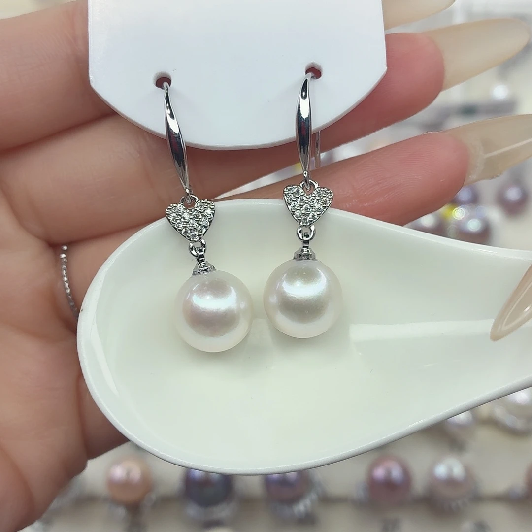 淡水珍珠耳饰未镶嵌F