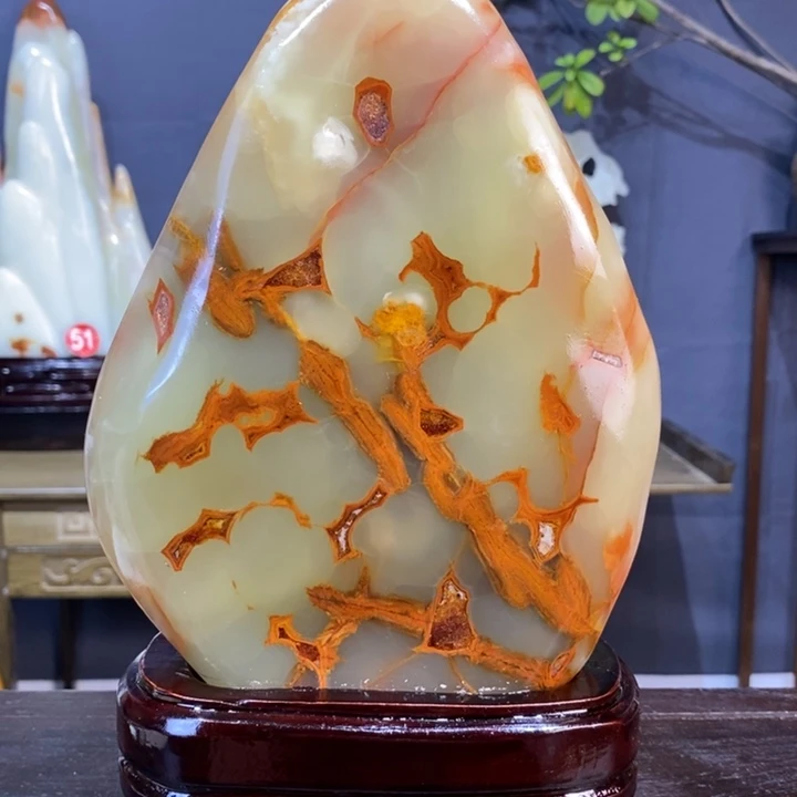 石材伊朗古青石摆件