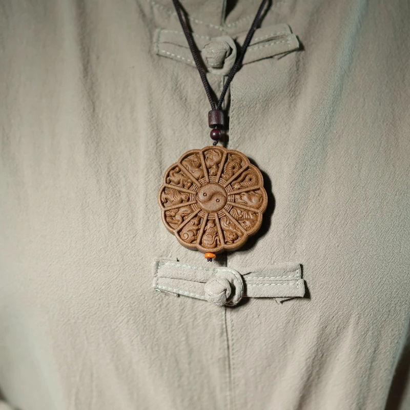 【八卦十二生肖】香牌 默认佩戴 吊坠腰佩摆件 精致天然