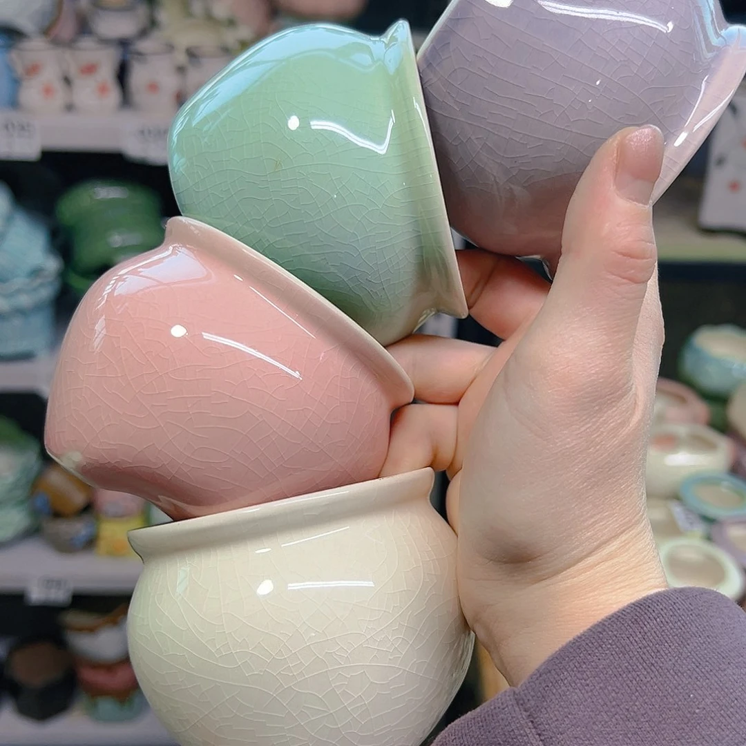 红陶陶瓷花盆当场满12包邮