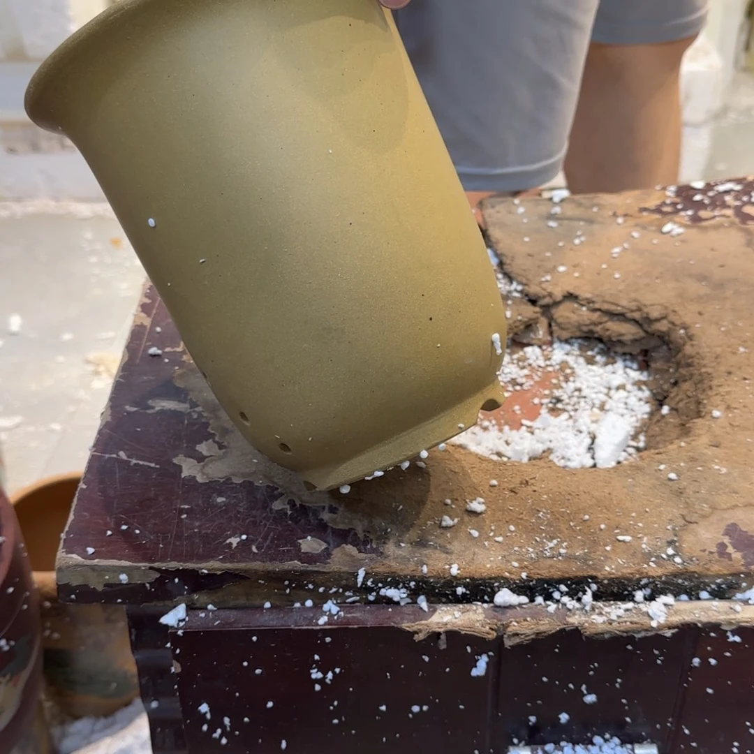 紫砂花盆瑕疵也是