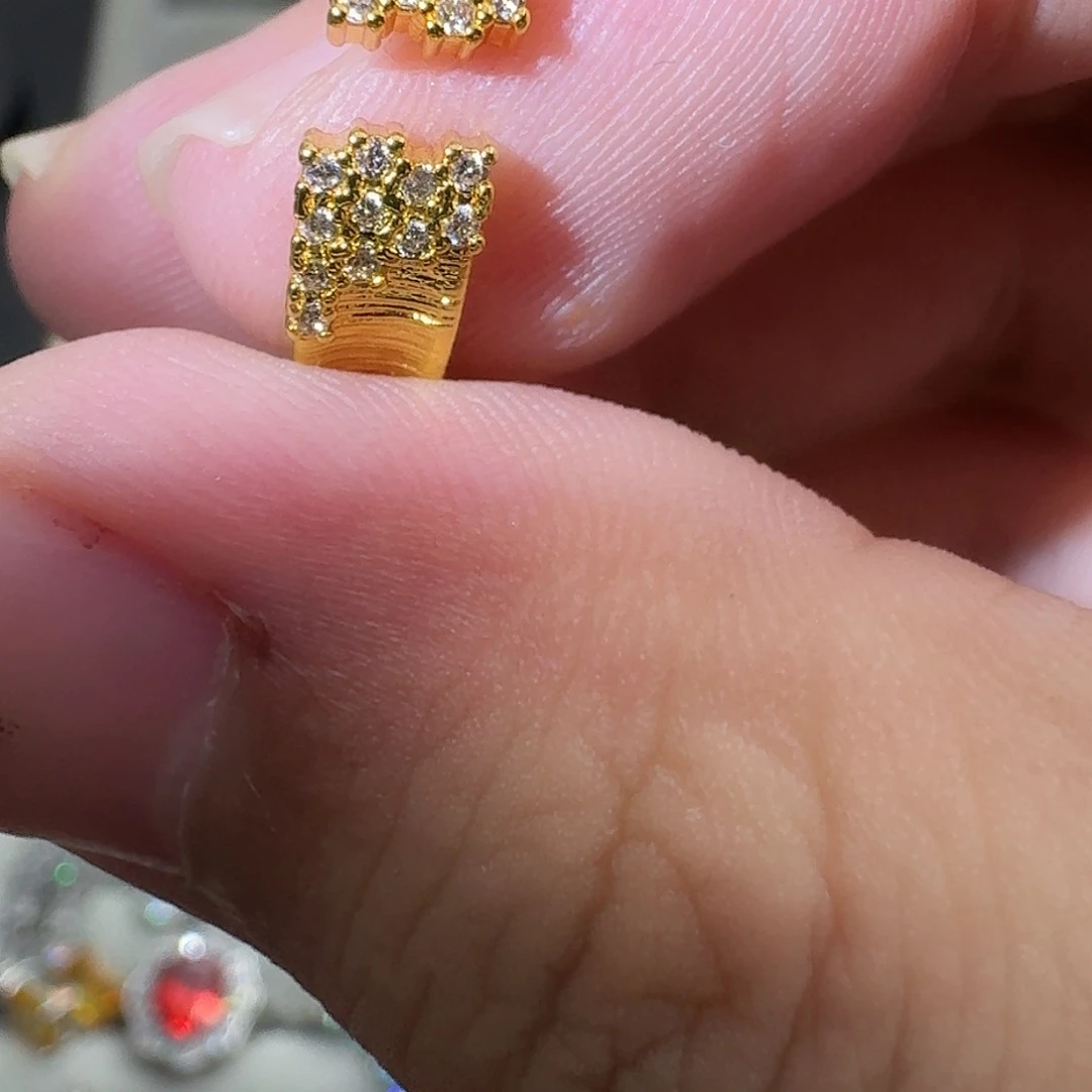 托帕石戒指银S925镶嵌