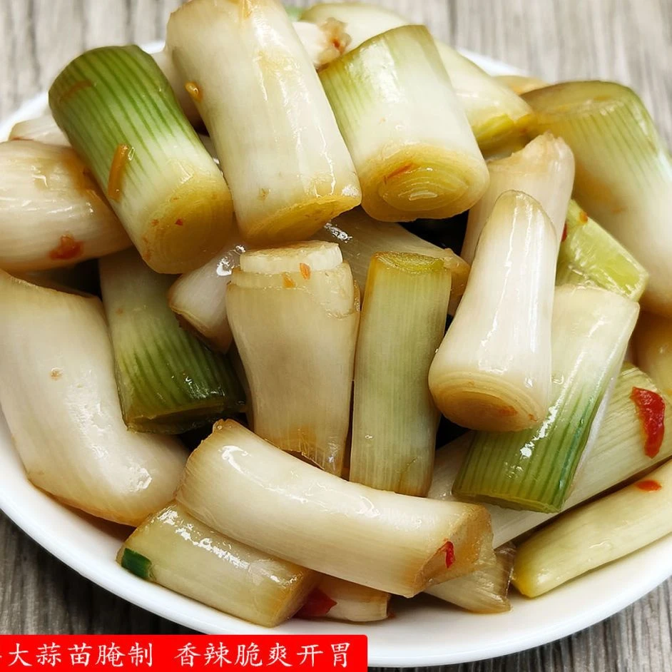 香辣酸甜腌蒜苔腌大蒜苗大蒜杆子大蒜叶爽脆现做现发开罐即食