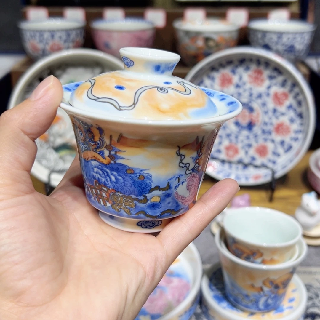 小***明304不锈钢手柄款景德镇陶瓷高温茶具