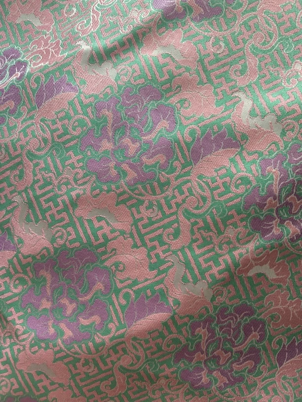 2025年福利爆款万寿牡丹人丝织锦缎面料