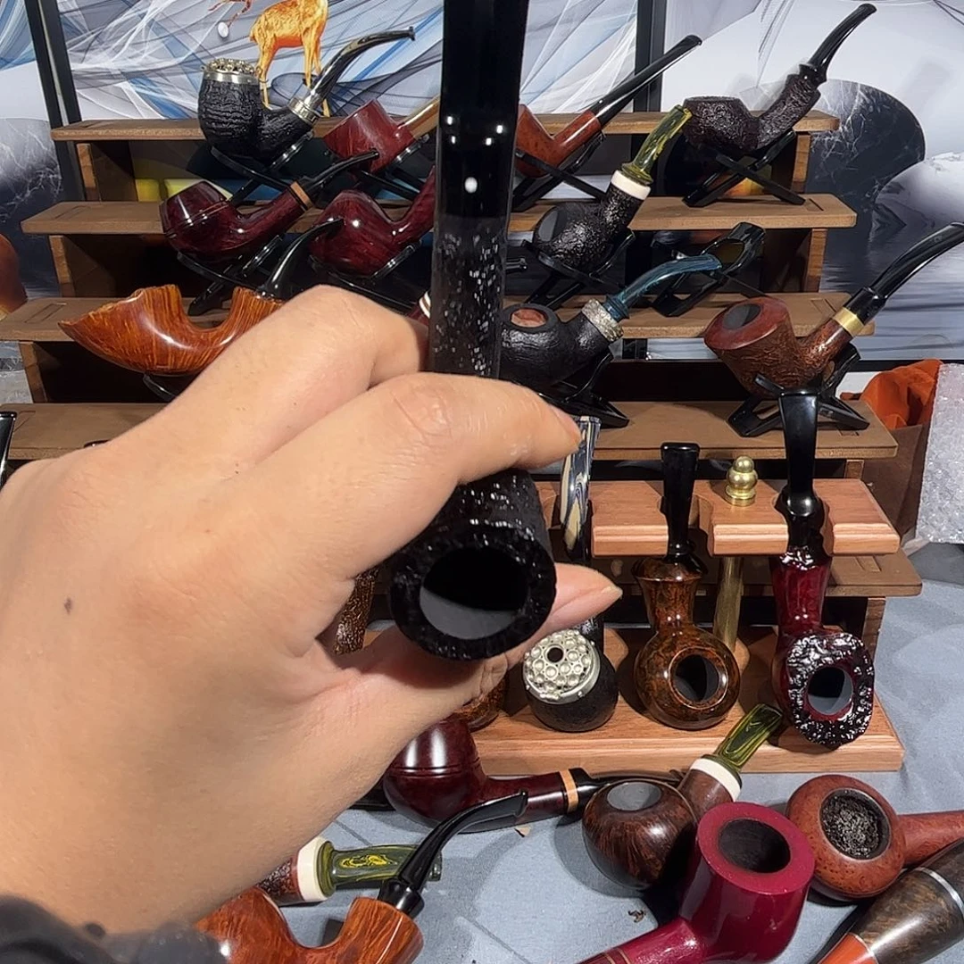 石楠木手工撞球烟斗