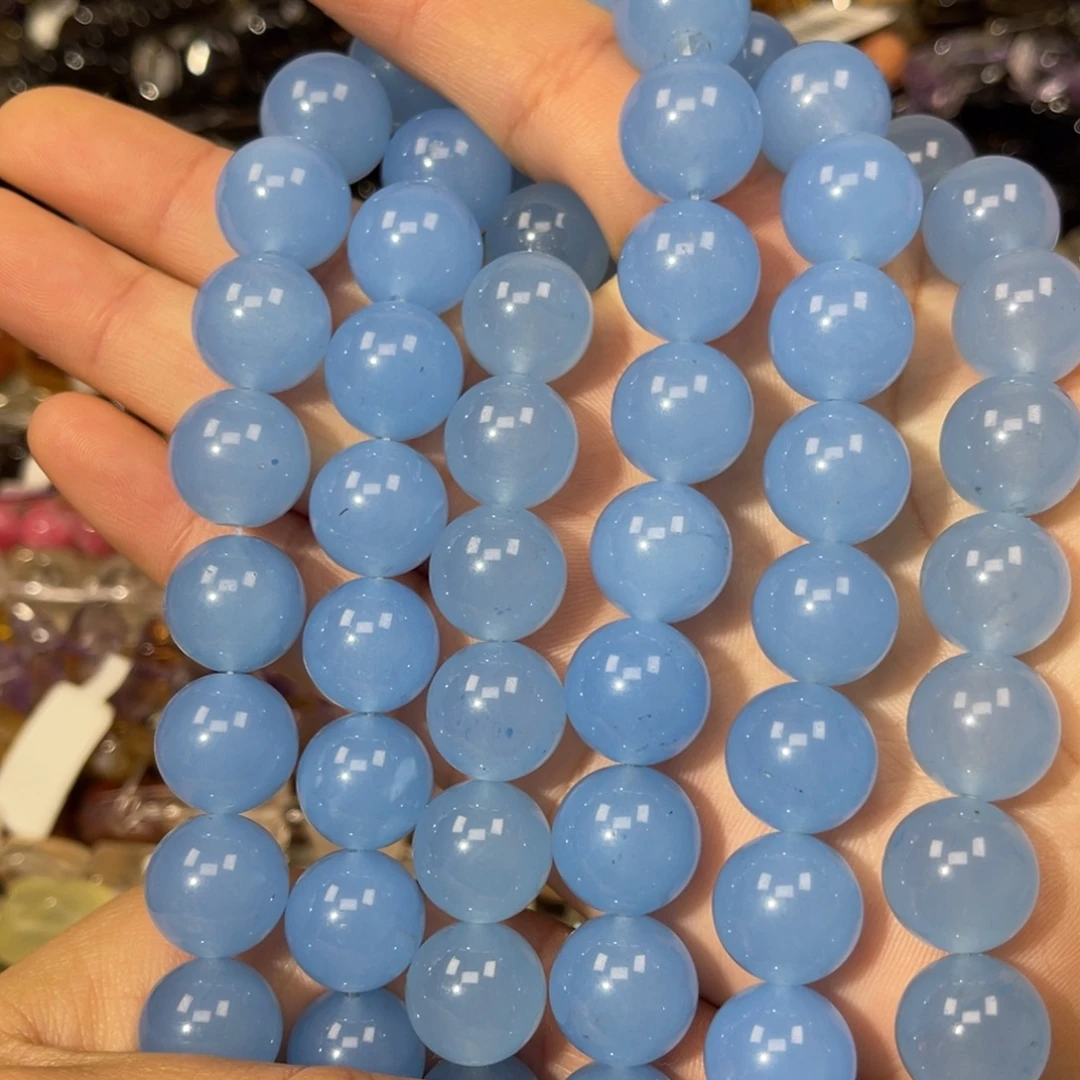 玛瑙/玉髓散珠海蓝宝玉髓卡14