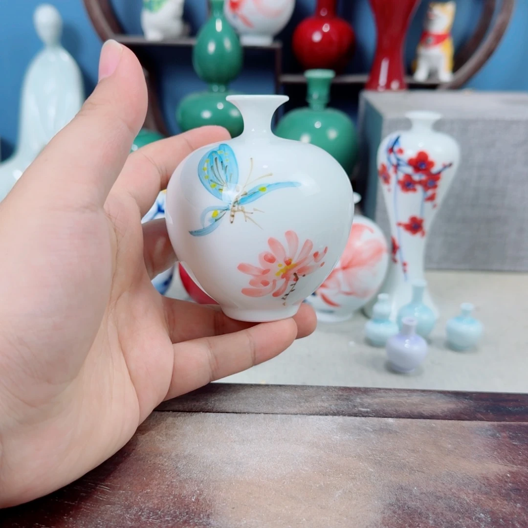 陶瓷手工小花器摆件