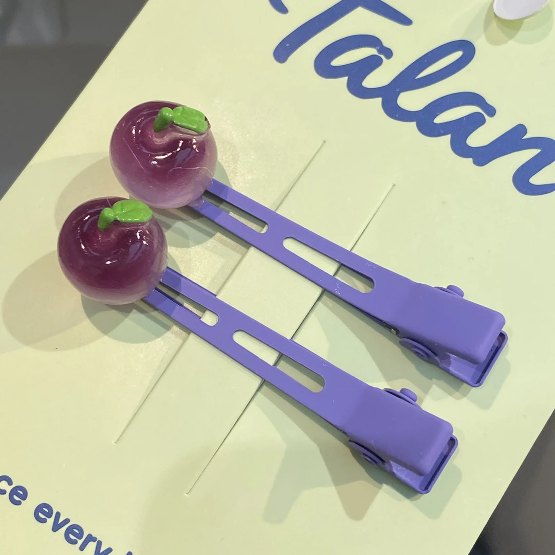 水果长无痕刘海夹