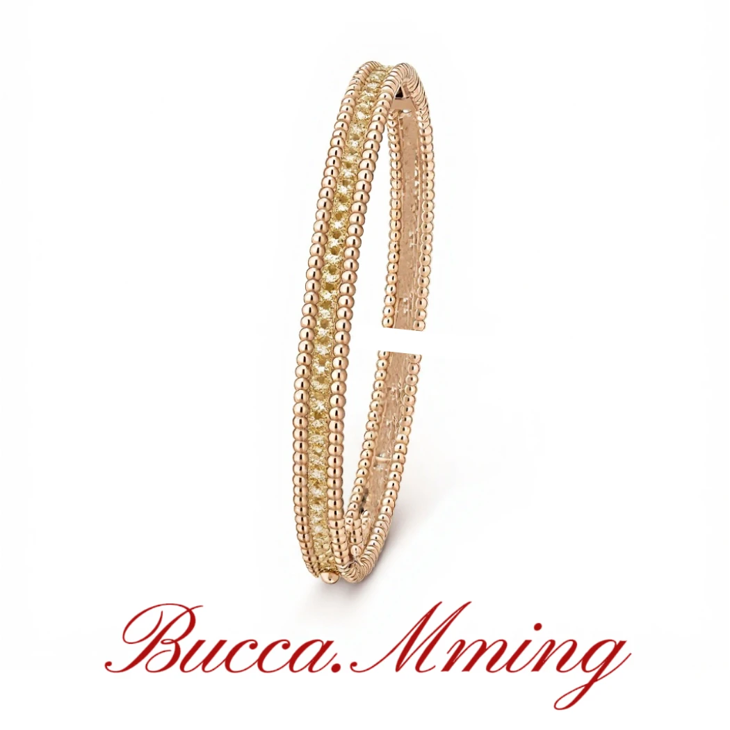 合金手镯 Mming米珠满钻手镯