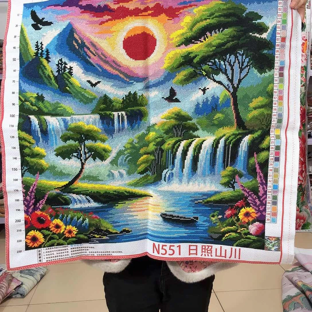 棉十字绣成品出售