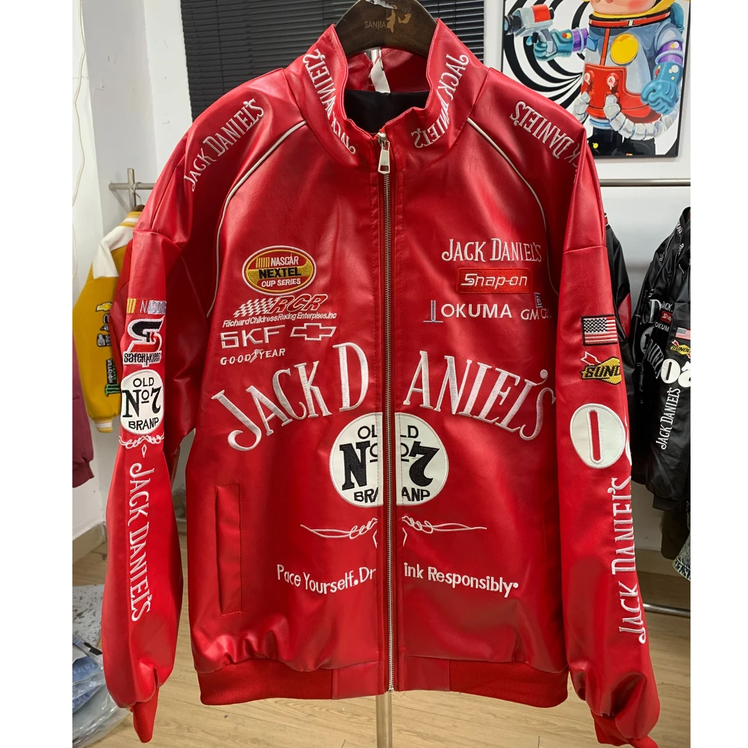 美式潮牌机车风外套