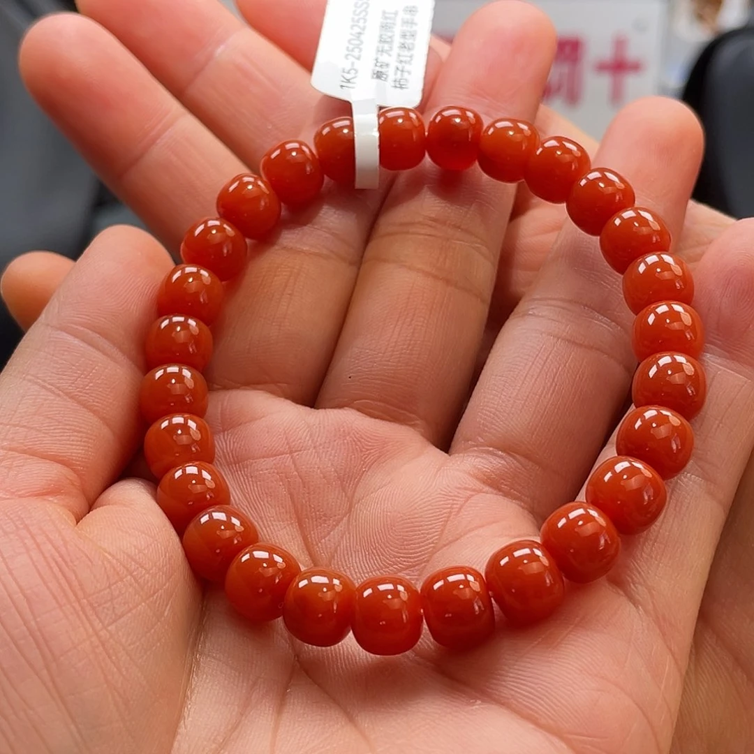南红玛瑙原矿南红卡8老型手串未镶嵌东***长