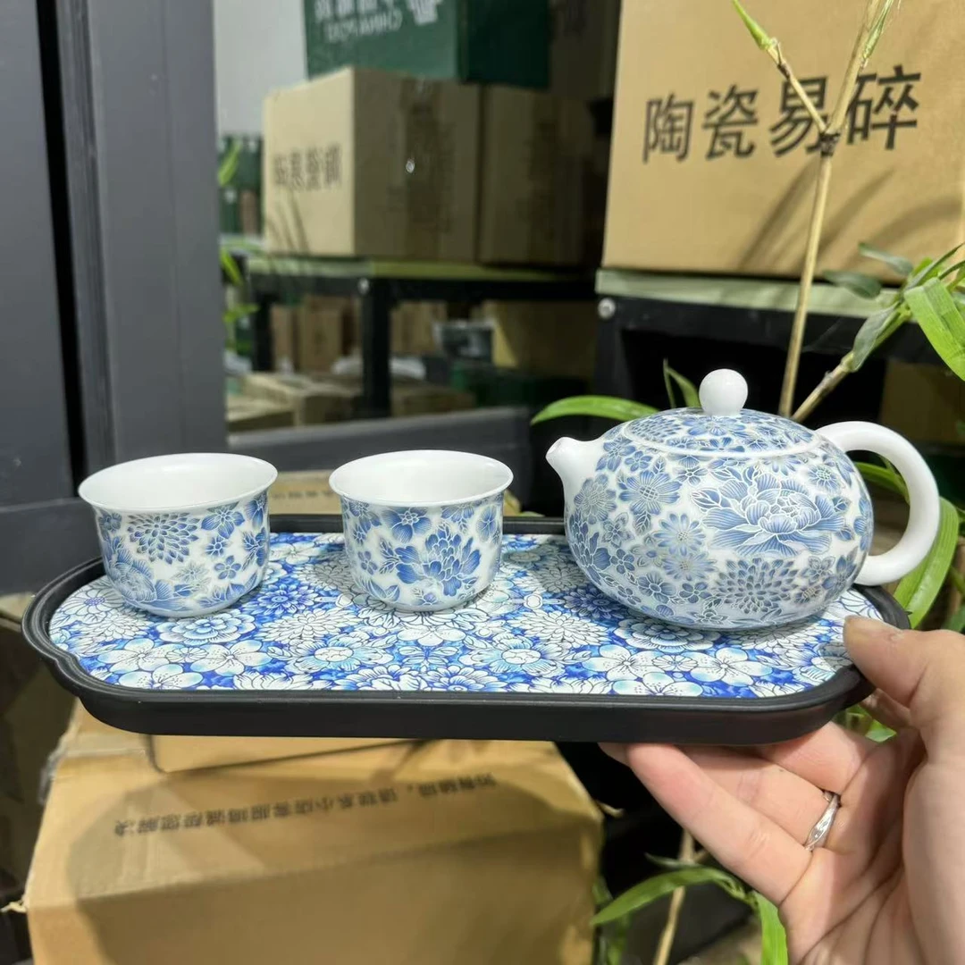 【中国邮政专属链接】掐丝银西施壶加俩杯带茶盘mc001