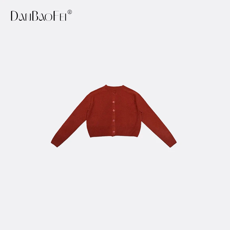 【雅雅】YUYU 休闲通勤圆领澳洲进口羊毛针织开衫 YLM00342