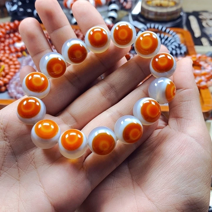 草***客玛瑙/玉髓手串未镶嵌