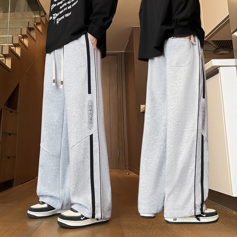 秋季青少年男生休闲裤卫裤长裤子学生松紧脚口运动户外舒适