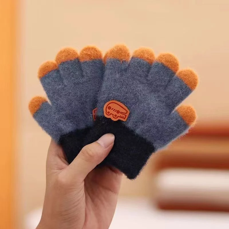 2025儿童冬季保暖手套五指分指宝宝百搭潮男童女小学生宝宝小手套