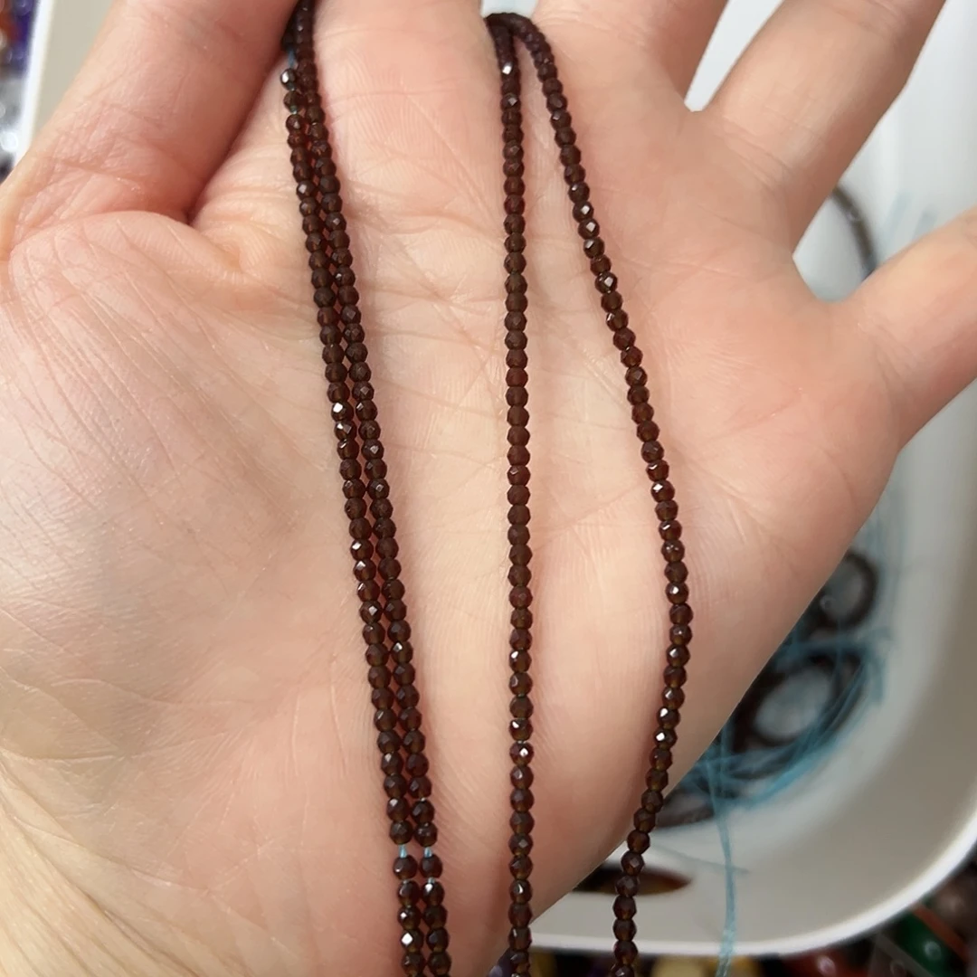 玛瑙/玉髓未镶嵌珠宝半成品，卡2茶晶2条