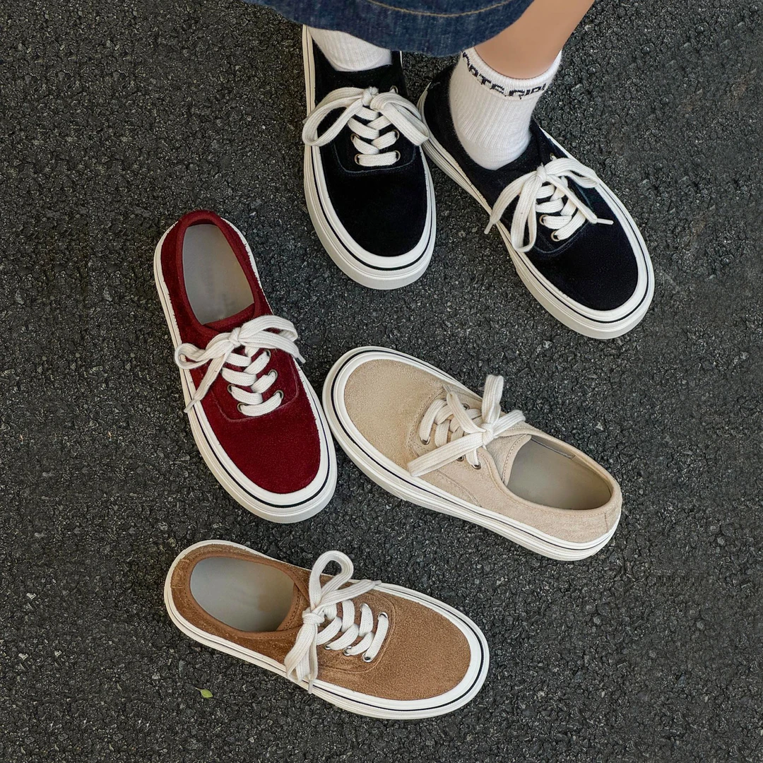 「原厂」真皮百搭增高时尚休闲鞋韩版厚底板鞋女2025秋