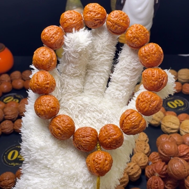 用***1手串文玩核桃桃心元宝