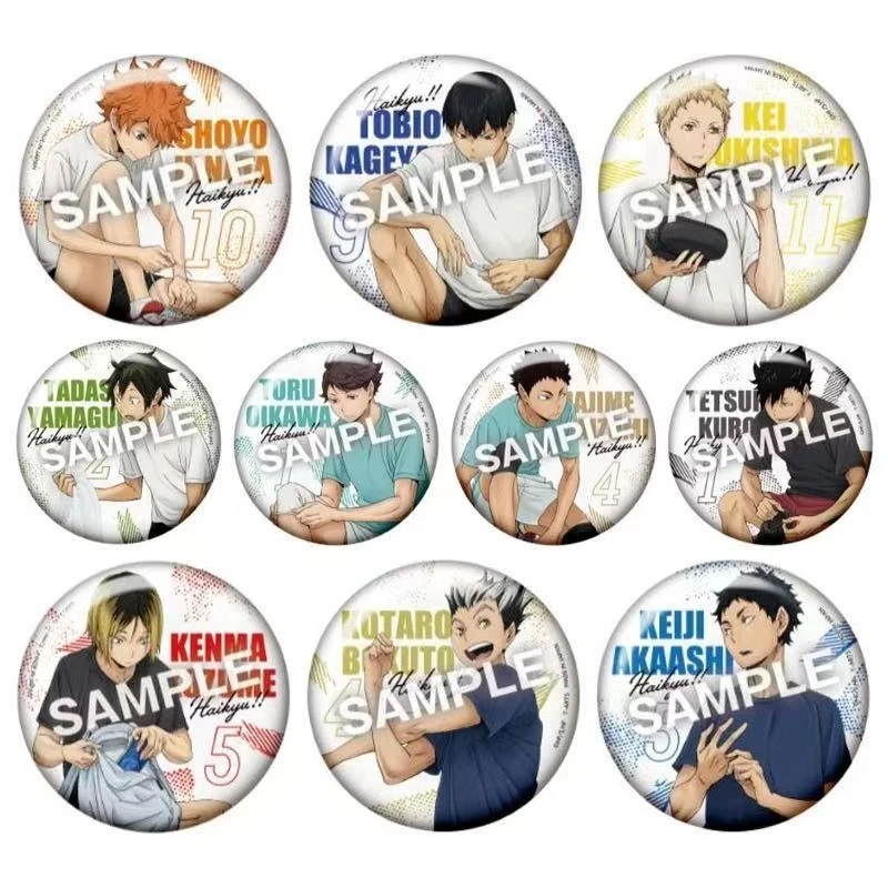 【布袋儿】排球少年赛前准备 准备中吧唧徽章