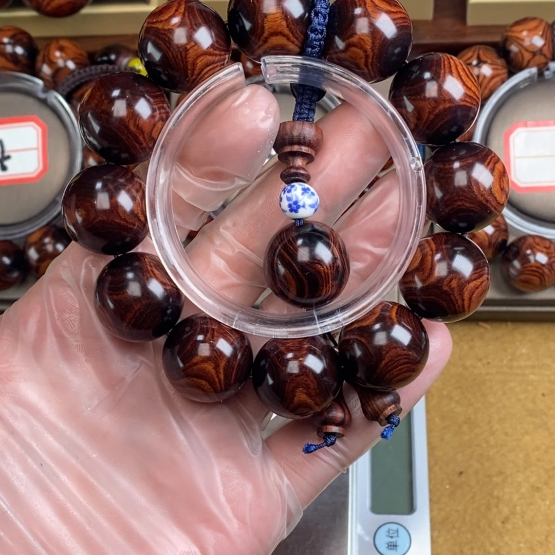 （***命黄花梨/降香黄檀木质手串手工制作