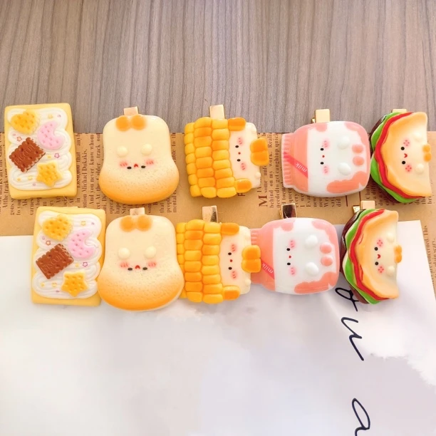 休闲风可爱风食玩网红发卡大号学生夹子头饰发饰刘海夹